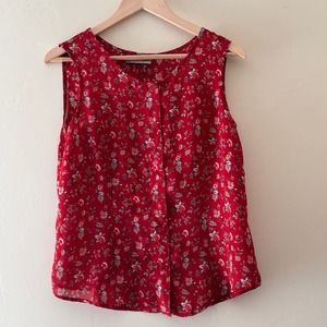 Saddle Ridge Floral Tank Top Size L